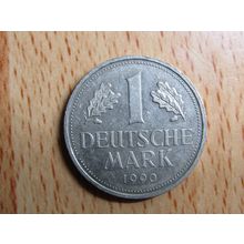 1990j 1 Deutsche Mark Germany Coin