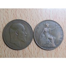 GB 1906 Edward VII Penny Coin
