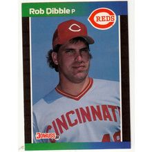 1989 Donruss Rob Dibble rookie baseball card #426 – *denotes