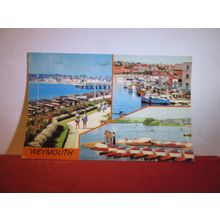 multiview, WEYMOUTH, DORSET. used postcard by Colourmaster PLX2121 1982 pm =