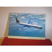 B.O.A.C. ROLLS-ROYCE 707 JETLINER aeroplane unused postcard =