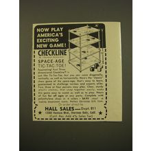 1961 Hall Sales Checkline Game Advertisement - Americas exciting new game!