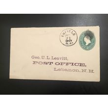 ICOLLECTZONE US U311 VF Used Advertising Return NH U L Leavitt (E800)
