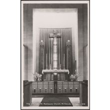 Chancel, St Matthew's Church, Millbrook, Jersey, c.1950s - RA Series RP Postcard