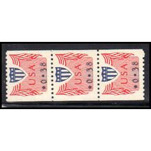 CVP31 38c Shield Very Fine MNH Dry Gum Strip of 3 PA5215