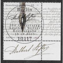 GER 2005 90c 'ADALBERT STIFTER'(CORNER MARGIN) FINE USED (EBID75-417)