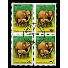 Tanzania 1991, Michel 1016, Scott 794, Block of 4, used CTO