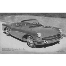 Buick Wildcat American Sports Car Vintage Old PB Postcard