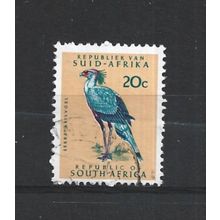 SouthAfrica.SG208 20c Secretary Bird.Variety Unchecked.Fine Used.Aug25m