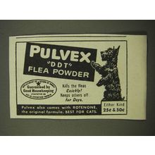 1947 Pulvex DDT Flea Powder Ad
