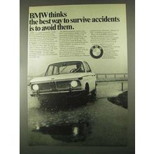 1967 BMW Car Ad - Best Way to Survive Accidents