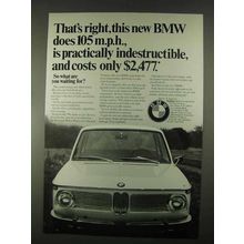 1967 BMW Car Ad - Is Practically Indestructible
