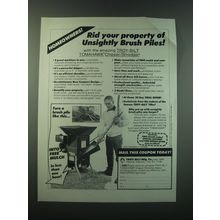1988 Troy-Bilt Tomahawk Chipper/Shredder Ad - Rid your property