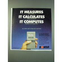 1988 Sonin 30 Electronic Distance Measuring Instrument Ad - It measures it