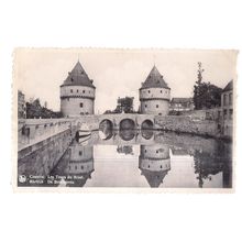 DE BROELTORENS, KORTRIJK, BELGIUM unused vintage postcard =