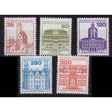 GERMANY BUND [1982] MiNr 1139-43 ( **/mnh ) Bauwerke