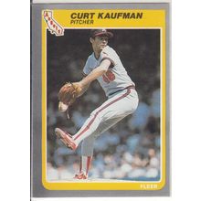 1985 Fleer baseball card 305 Curt Kaufman RC