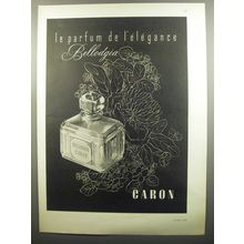 1951 Caron Bellodgia Perfume Ad - le parfum de l'elegance