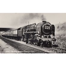 LMS 6170 Train Real Photo Old Postcard