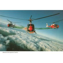 Westland Aerospaiale Gazelle Military RAF Helicopter Postcard