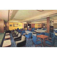 Empress Of Canada Ship Lounge Greenock Dock On Board Old Postcard