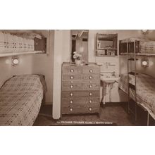 SS Orcades On Board The Class Berth Cabin Old Ship Real Photo Postcard