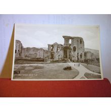 THE CASTLE, DENBIGH, Denbighshire unused vintage postcard 1950s #