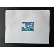Gabon 1997 Mi. 1369 Epreuve de Luxe Air Gabon 20 ans Avion Boeing 747 Rare
