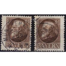 GERMANY Bayern Bavaria [1914] MiNr 0104 I, II ( O/used ) [02]