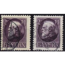 GERMANY Bayern Bavaria [1914] MiNr 0105 I, II ( O/used ) [01]