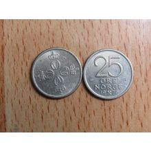 Norway 1976 25 Ore Coin