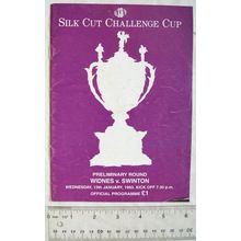 1993 programme Widnes v. Swinton, Silk Cut Challenge Cup Preliminary Round