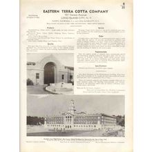 eastern terra cotta company 1938 architectural vintage catalog