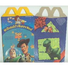 1999 McDonalds Disney's Toy Story 2 Buzz & Woody Happy Meal Box