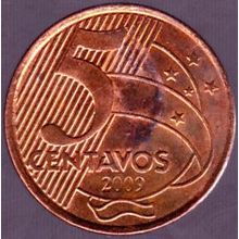 2009 Brazil 5 Centavos Coin