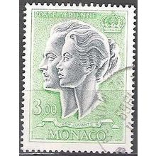 Monaco 1966 Michel 845 O Cote (2008) 1.80 € Couple princier Cachet rond