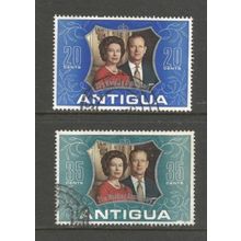 Antigua 1972 Royal Silver Wedding, used set. SG339-40
