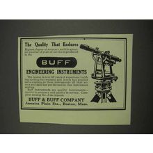 1913 Buff Engineering Instruments Ad - Quality Endures
