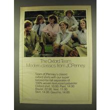 1977 JCPenney Classic Oxford Shirts Ad - Modern