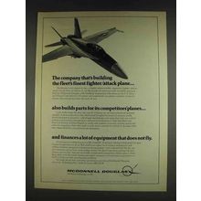 1978 McDonnell Douglas Hornet Plane Ad - Fleet's Finest