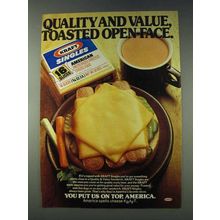 1978 Kraft Singles Ad - Toasted Open-Face