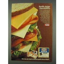 1978 Kraft Singles Cheese Ad - Double-Decker