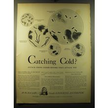 1949 Listerine Antiseptic Ad - Catching cold?