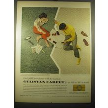 1956 Gulistan Pedigree and Pepper Ridge Carpet Ad - First, fulfill your dreams