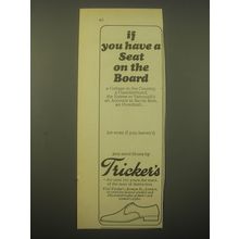 1966 Tricker's Shoes Ad - If you have a Seat on the Board