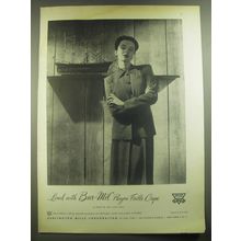 1946 Burlington Mills Corporation Ad - Lined with Bur-Mil Rayon Faille Crepe