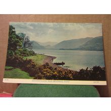 DERWENTWATER FROM BROOMHILL POINT, CUMBRIA used postcard by H. Webster 1972 pm =