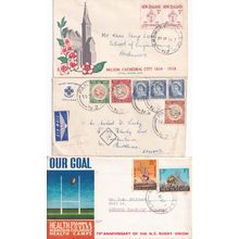 Ardmore Teachers College New Zealand Frank Postmark Rugby FDC 3x Ephemera