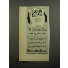 1952 Eastman Kodak Stores Ad - The Christmas Card only you can send