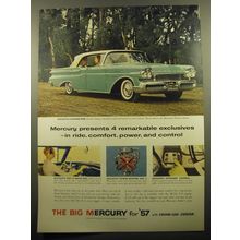 1957 Mercury Monterey Phaeton Sedan Ad - presents 4 remarkable exclusives